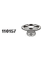 Sträb Befestigungsplatte groß Ø60mm, Stahl fvz Artnr. 110157